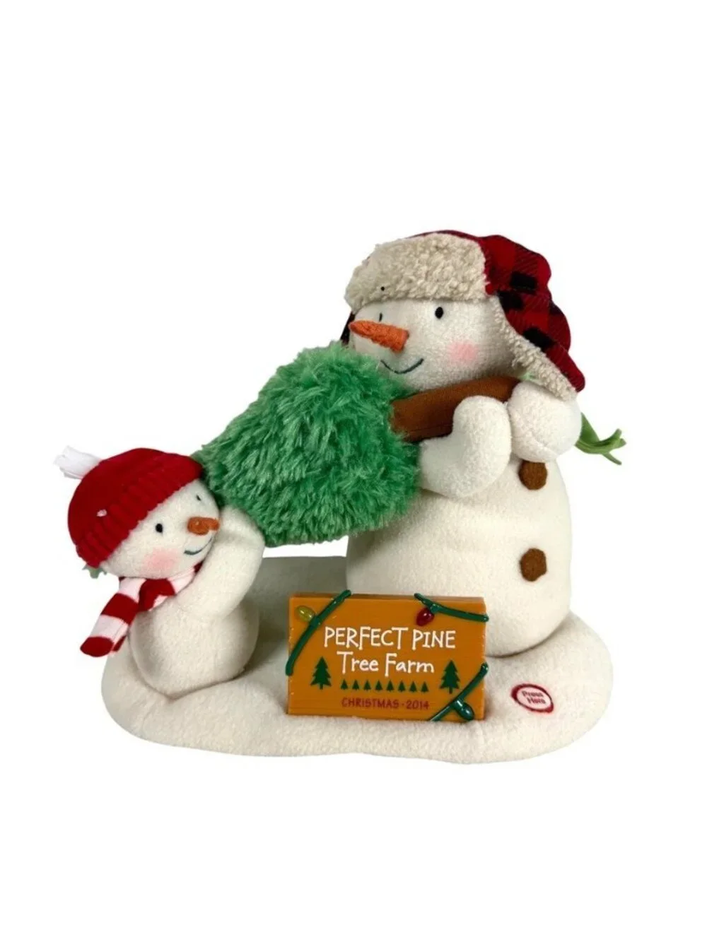 Hallmark Jingle Pals The Perfect Pine Tree Animated Singing Snowman 2014 WORKS